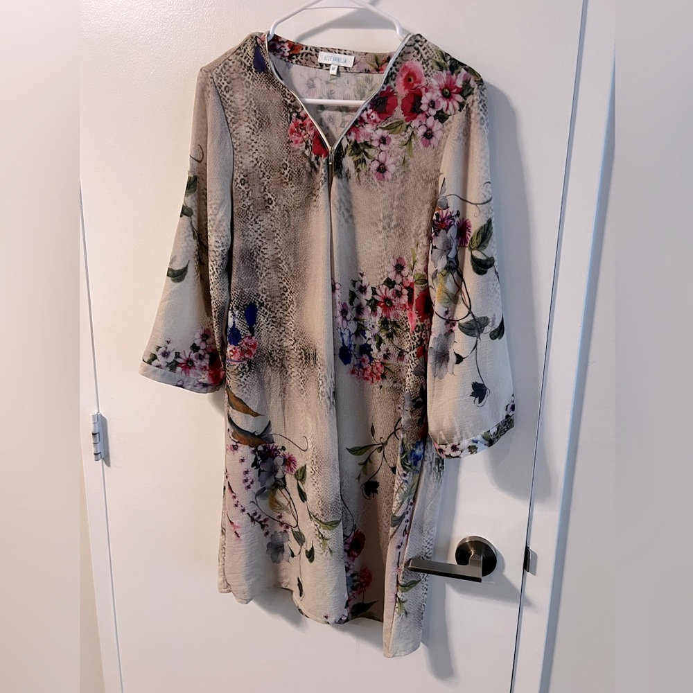 Blue vanilla smock dress/top